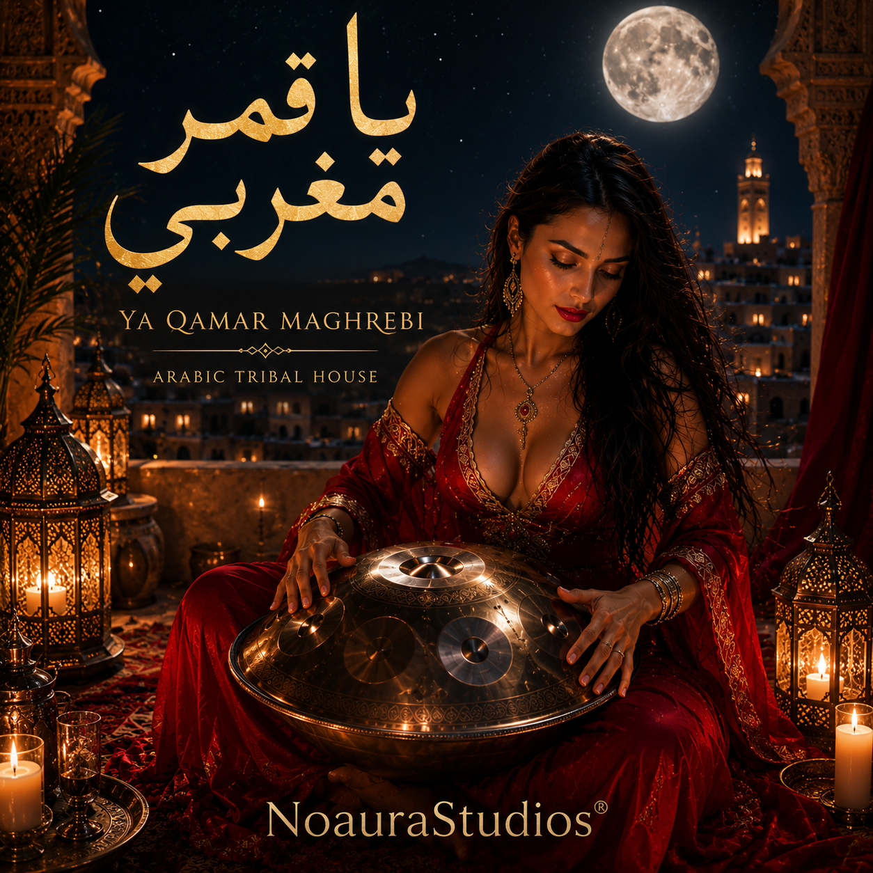 Portada de Ya Qamar Maghrebi (Luz de Luna en Marruecos)